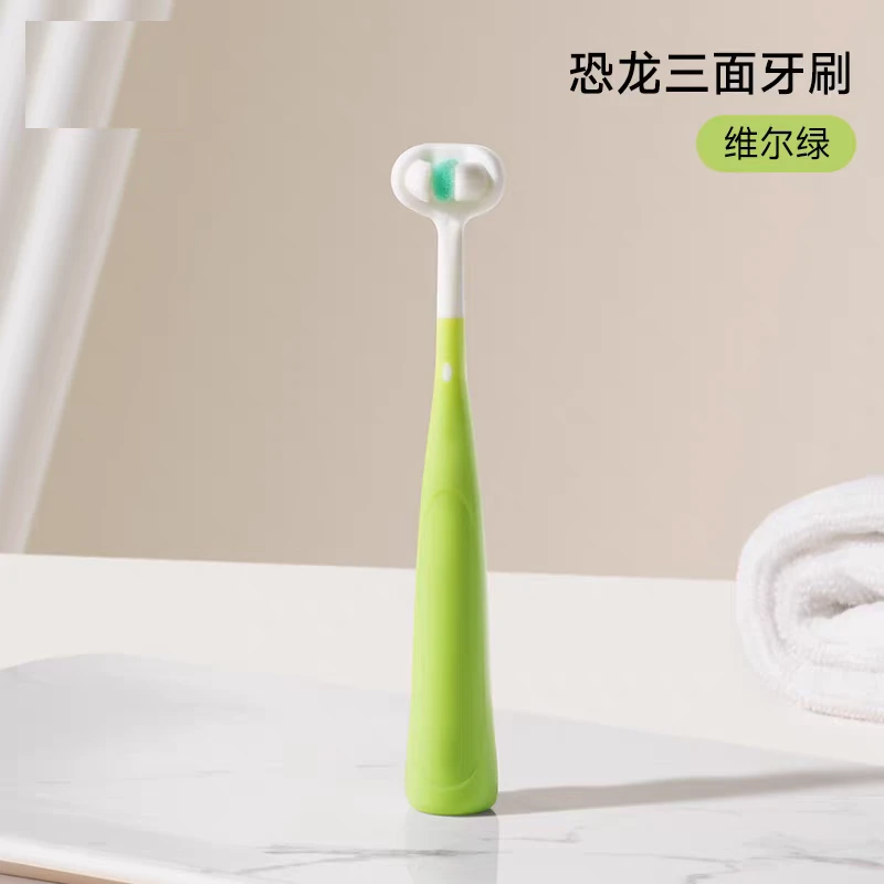 Cepillo de dientes de tres cabezas